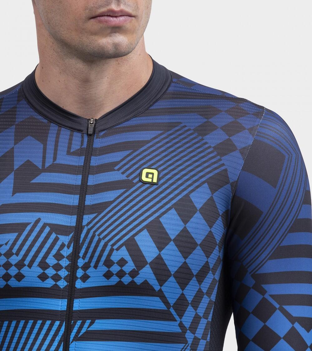Koszulka rowerowa męska Alé Cycling PR-S Checker M Czarno-niebieski 5/7
