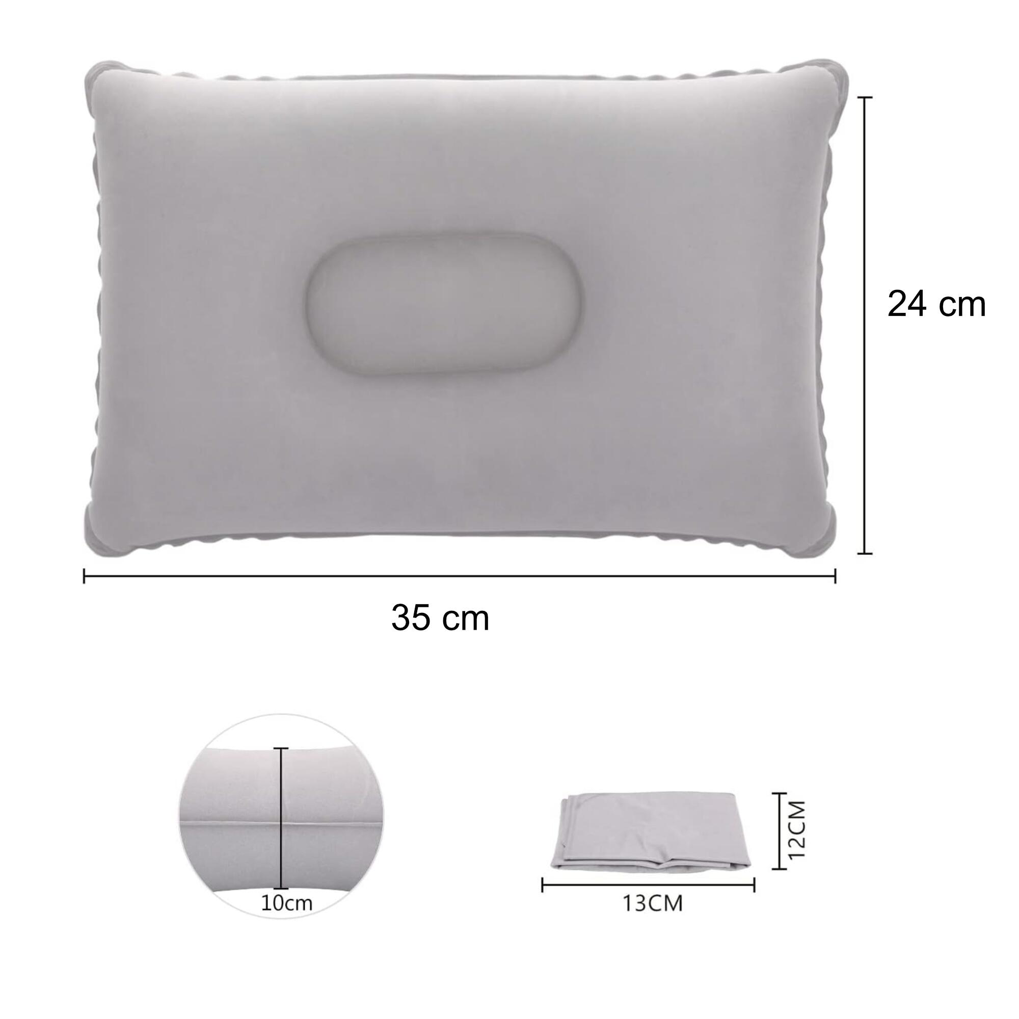 Camping Kopfkissen Ultraleicht Packmaß 13 x 12 cm Gefüllt 35 cm x 24 cm 3/6