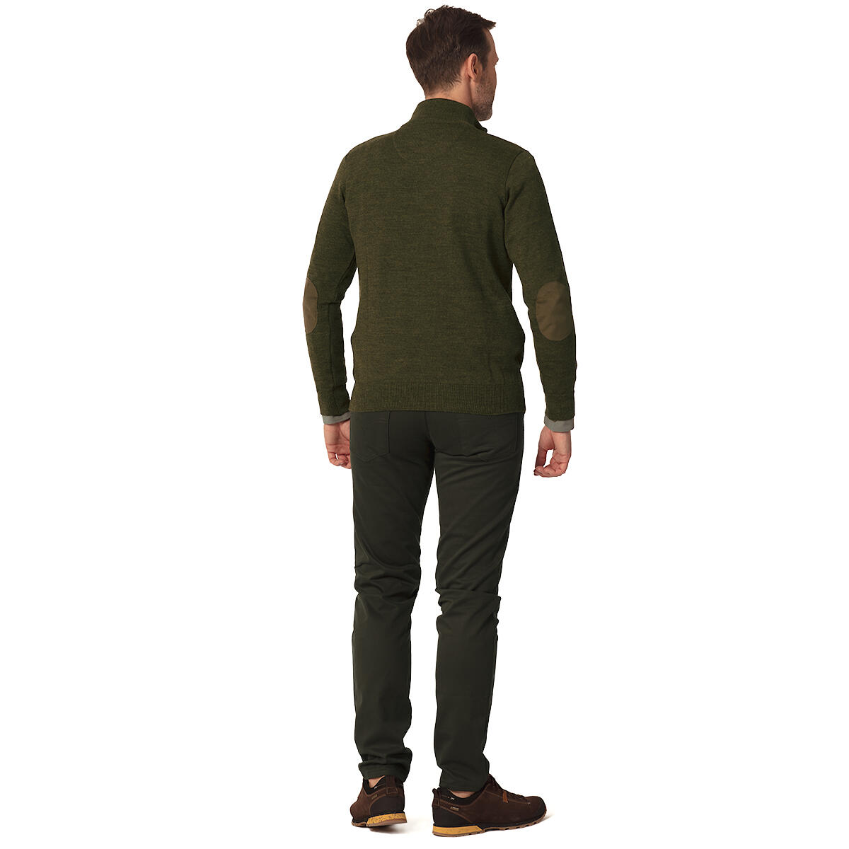 Suéter de caza para hombre con lana Tagart Linwood verde 4/5