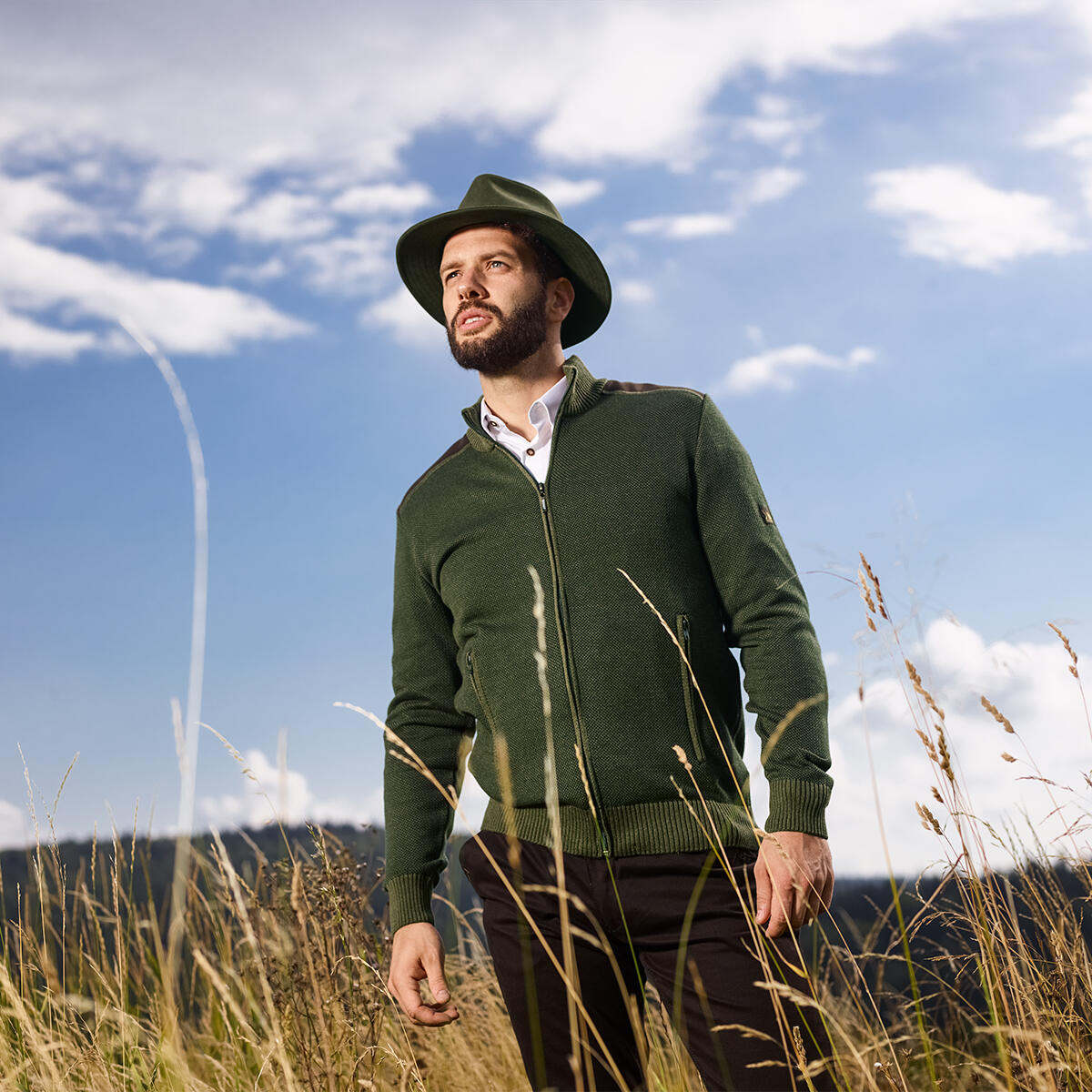 Sombrero de caza para hombre impermeable Tagart Perth 2 verde 3/5