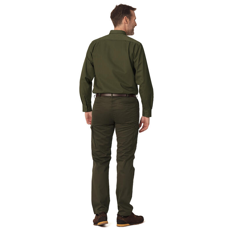Spodnie myśliwskie męskie Tagart Traper oliwkowe krój typu bojówki