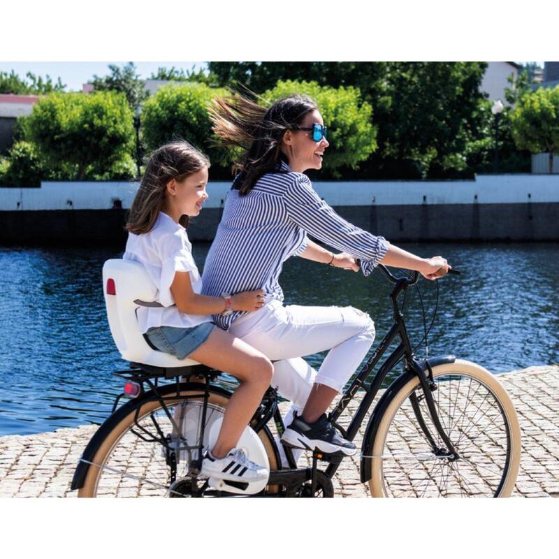 Silla Bicicleta Junior Portaequipajes - hasta 35kg negra