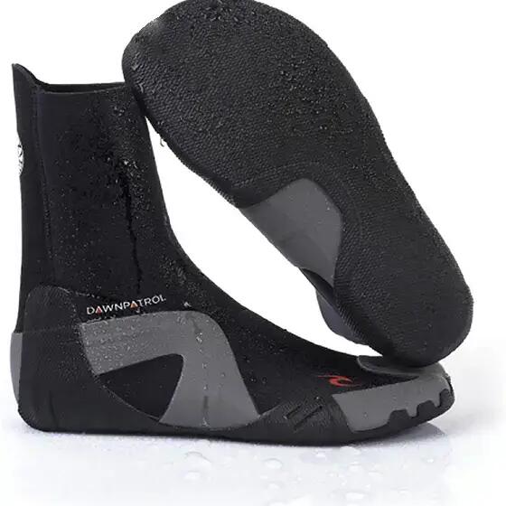 Rip Curl Dawn Patrol 5mm Round Toe Neoprene Boots BLACK