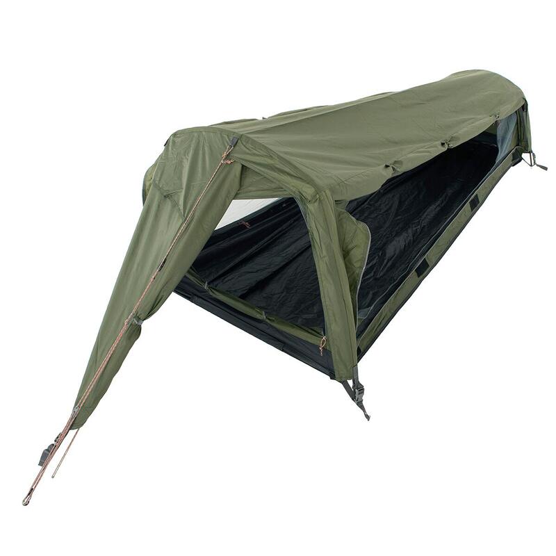 Hybrid - compacte shelter bivi tent - 1 persoons - Groen