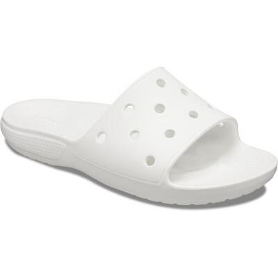 Chanclas Crocs Classic Slide, Blanco, Unisexo