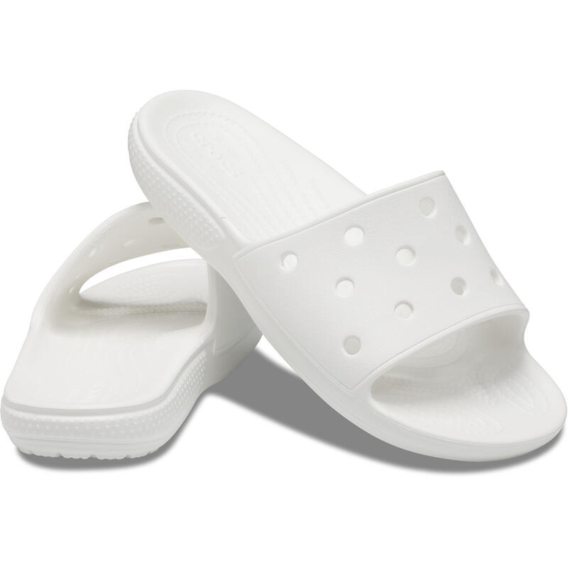 Slapi unisex Crocs Classic Slide, Alb