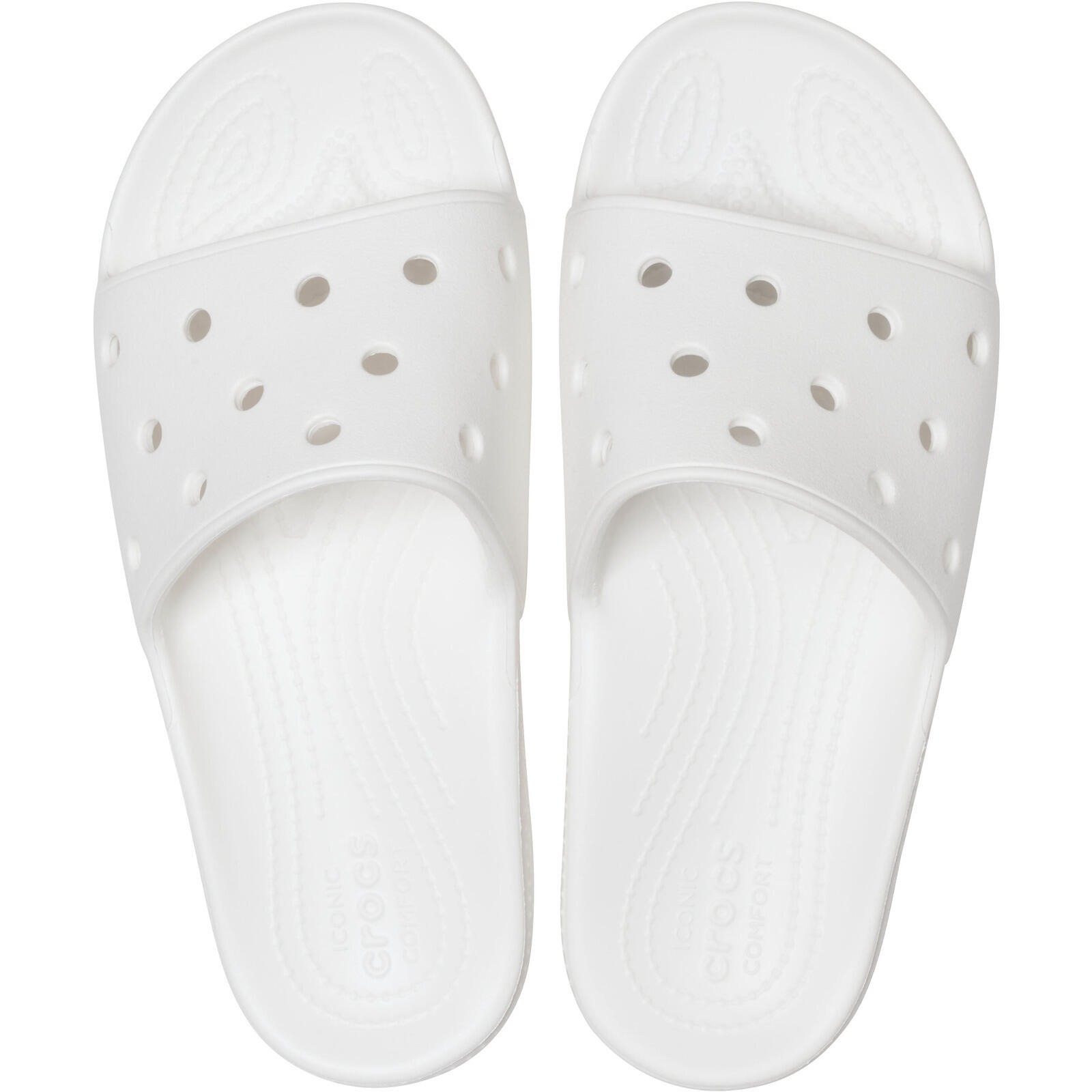Tongs Crocs Classic Slide, Blanc, Unisexe 3/7
