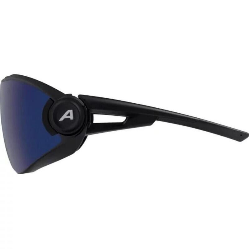 5W1NG QV Adult Self-tinting Lens Cycling Sport Sunglasses - Black Matt