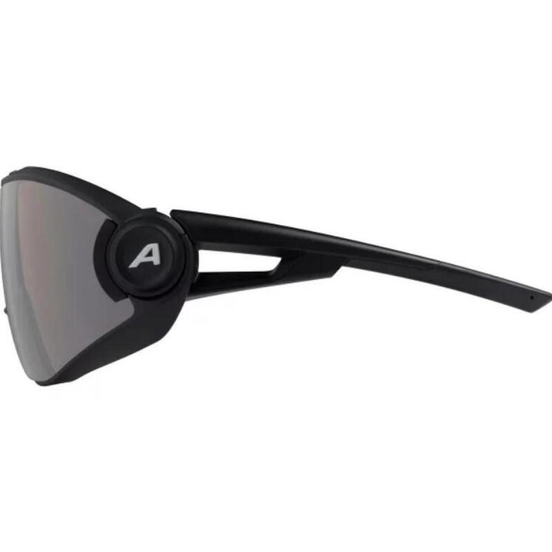 5W1NG QV Adult Self-tinting Lens Cycling Sport Sunglasses - Black Matt