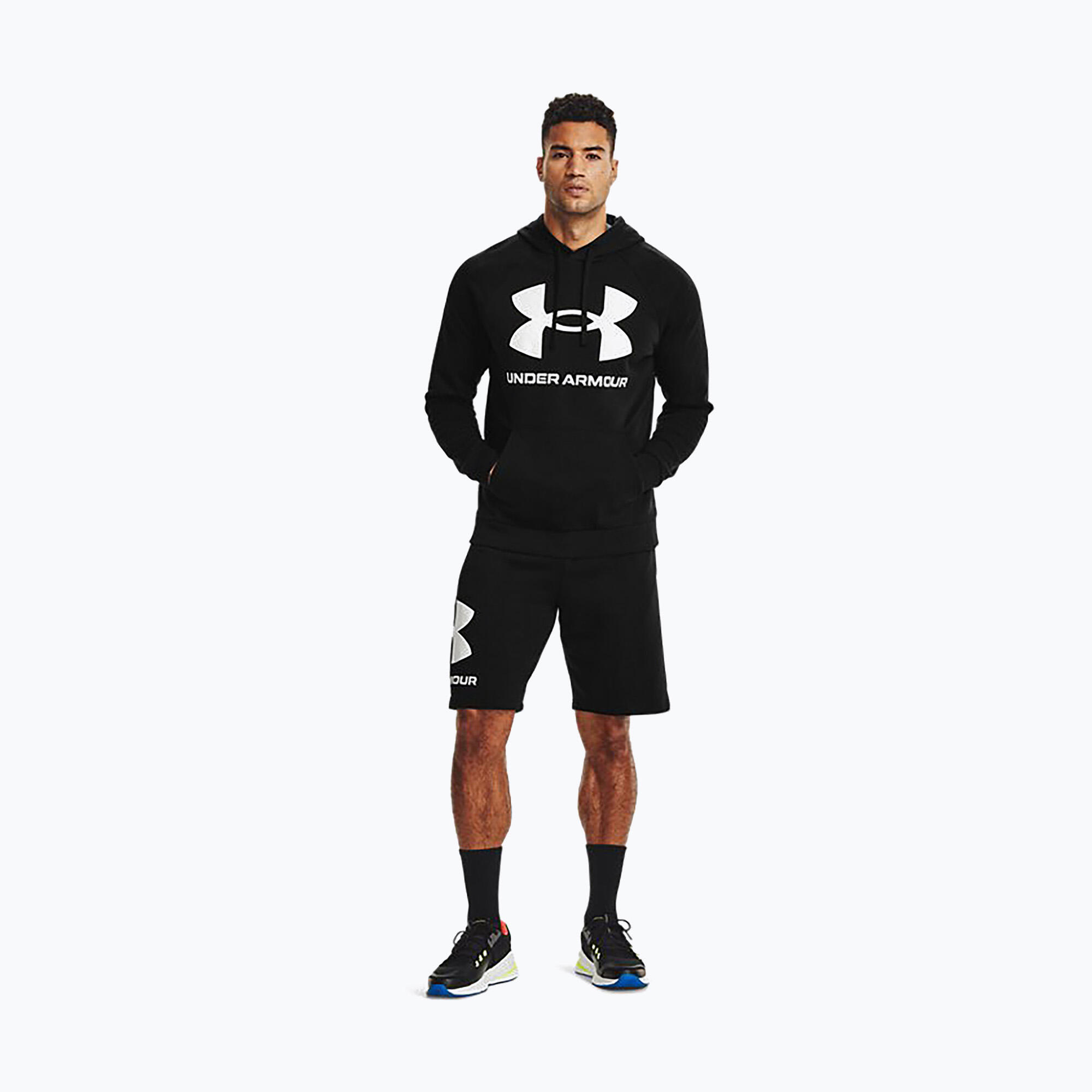 Sweat À Capuche Entraînement Style Gros Logo RIVAL Homme (Noir) 5/7