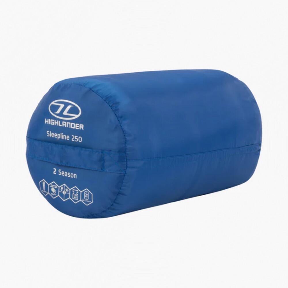 Sacco a pelo a mummia SLEEPLINE 250M - 2 stagioni - Blu 3/5