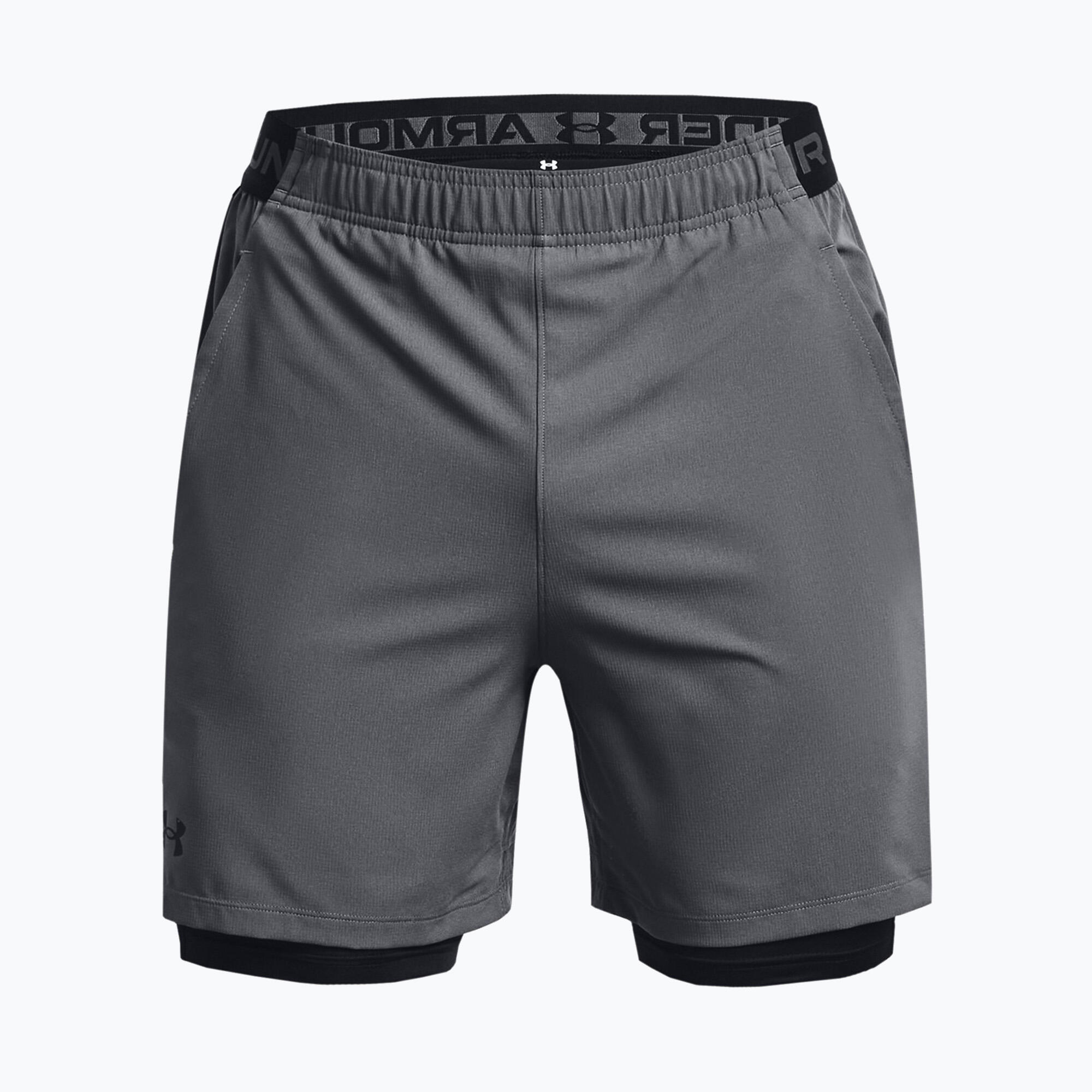 Shorts de fitness para hombres bajo la armadura Vanish Woven 2in1 3/3