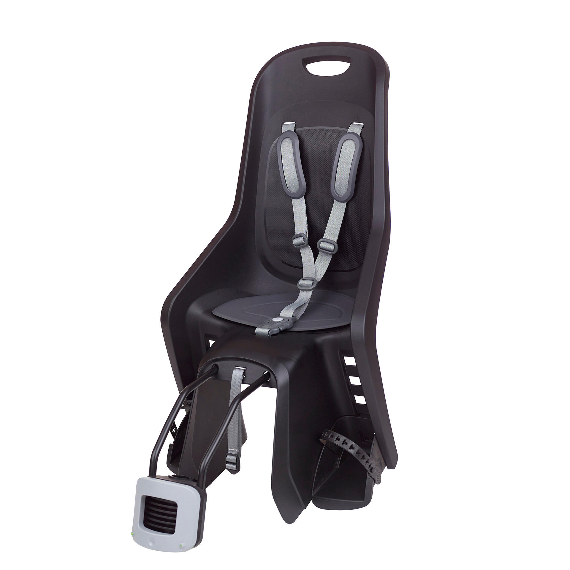 Cadeira Bicicleta Fixação Quadro Traseira Bubbly Preto e Cinzento