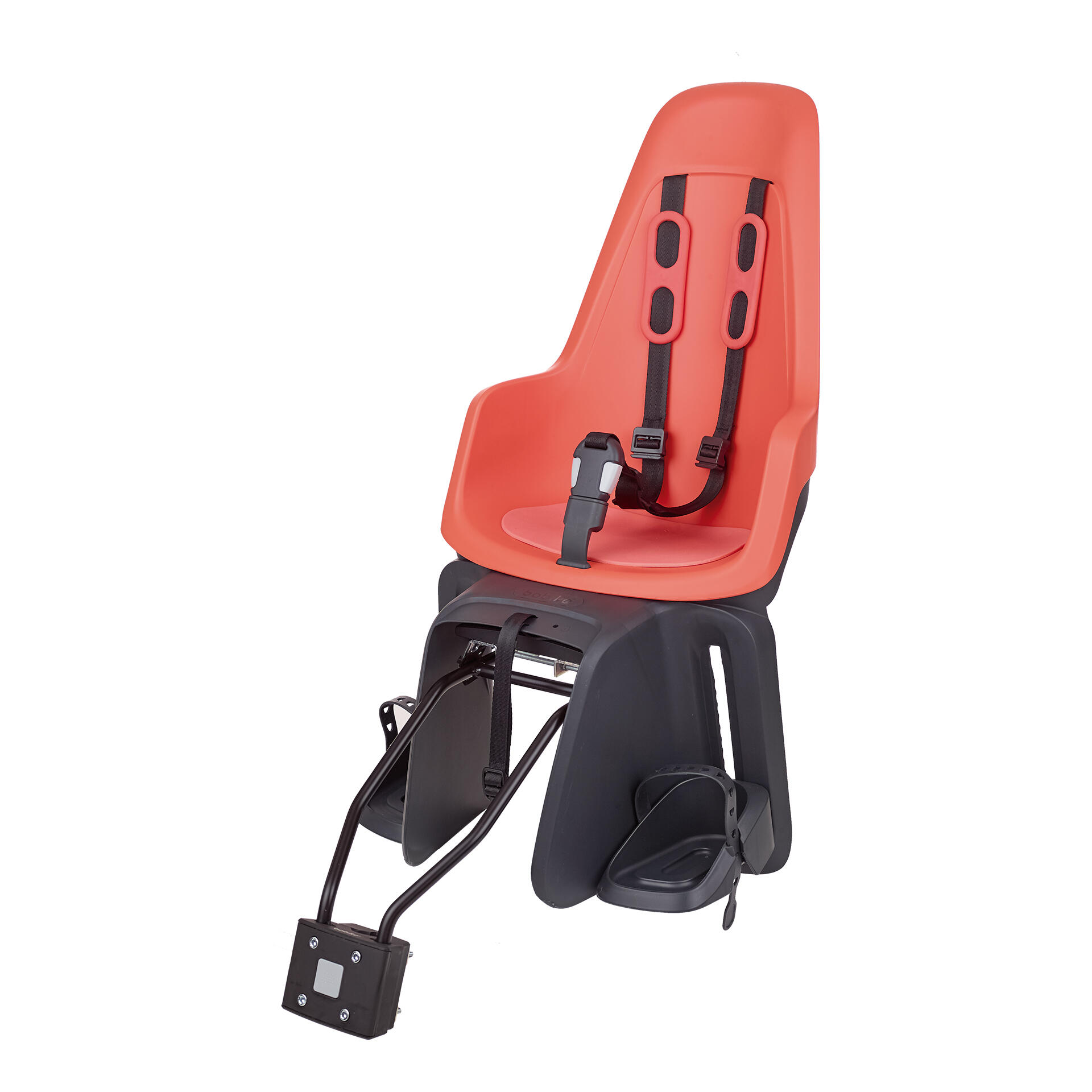 Cadeira bicicleta traseira criança quadro e porta-bagagem flamingo