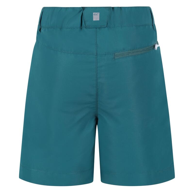 Pantalones Cortos Sorcer II Diseño Montaña para Niños/Niñas Verde Pacífico, Kiwi