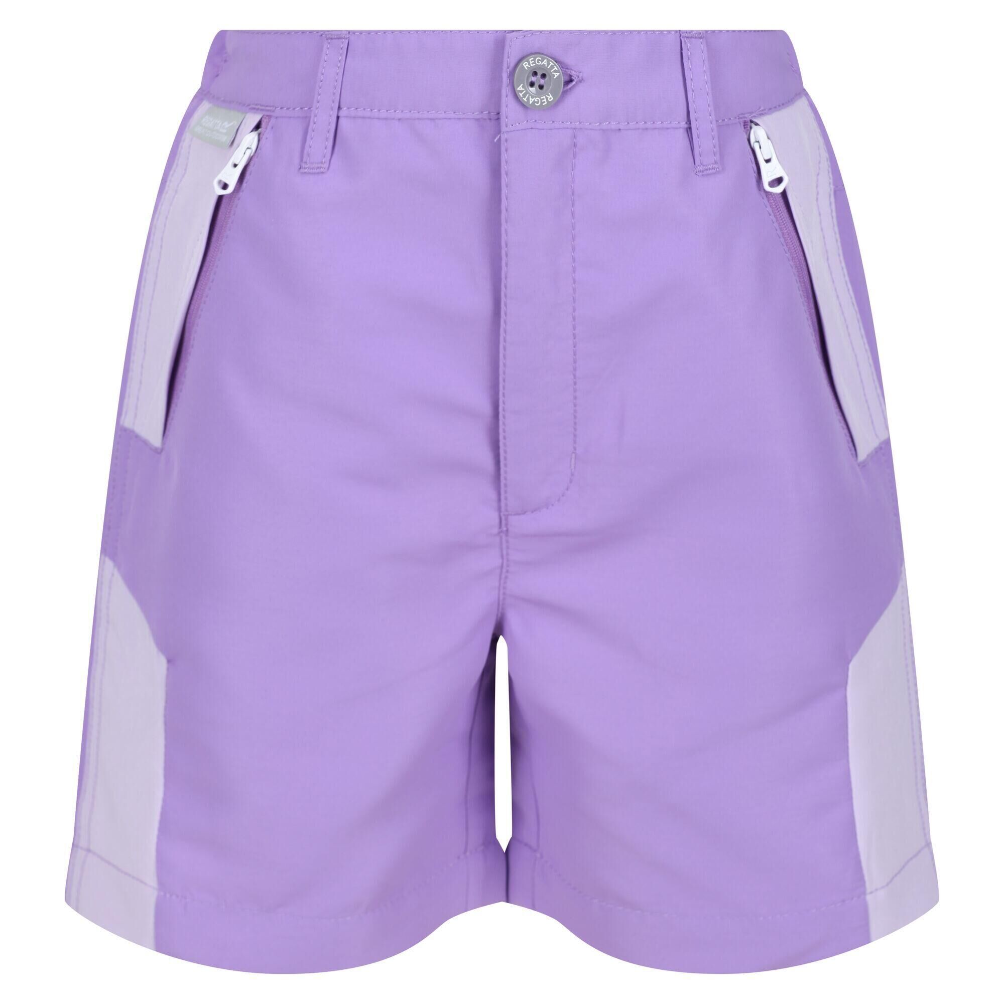 REGATTA Childrens/Kids Sorcer II Mountain Shorts (Light Amethyst/Pastel Lilac)