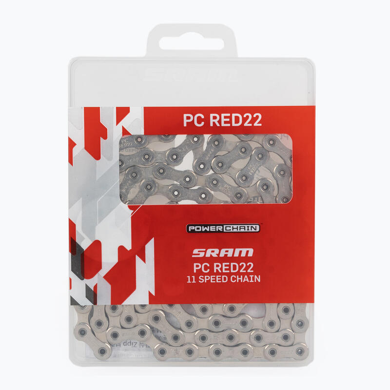 SRAM CN kerékpárlánc PCRED22 114LI W/ PWR.LCK 11S 1