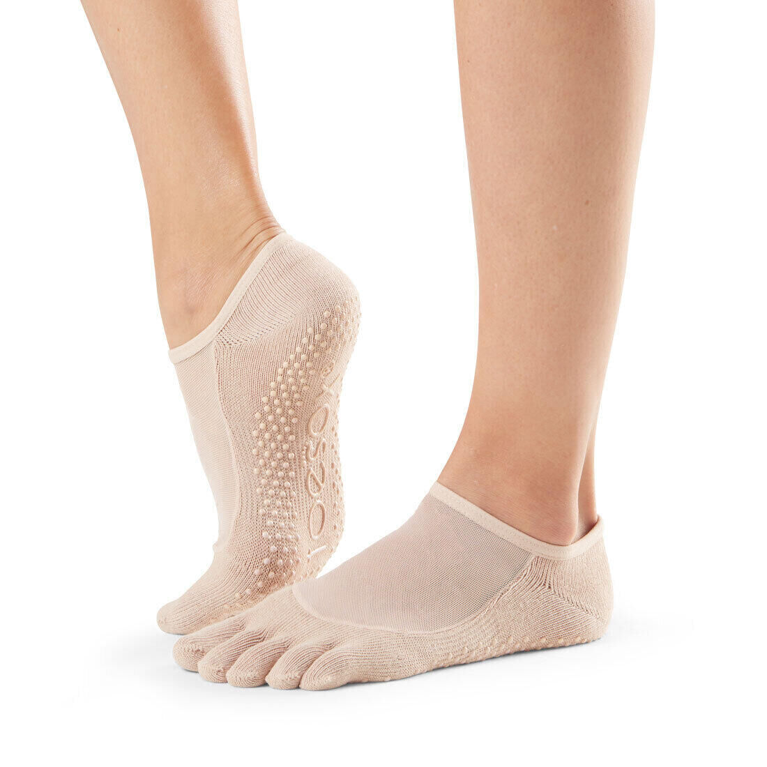 FITNESS-MAD Womens/Ladies Luna Toe Socks (Nude)