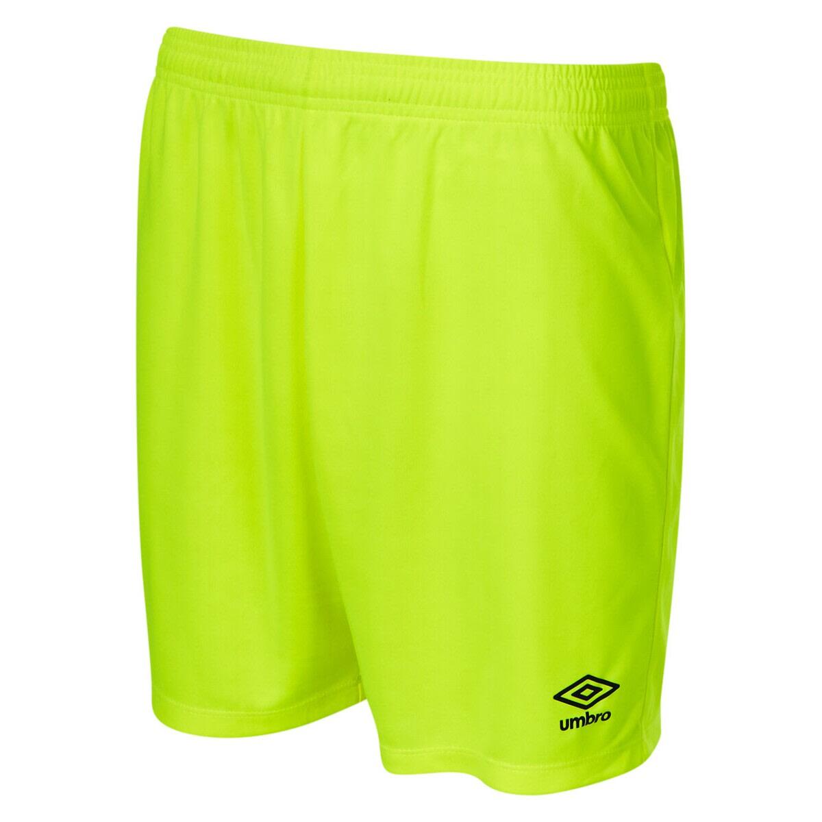 UMBRO Childrens/Kids Club II Shorts (Safety Yellow/Carbon)
