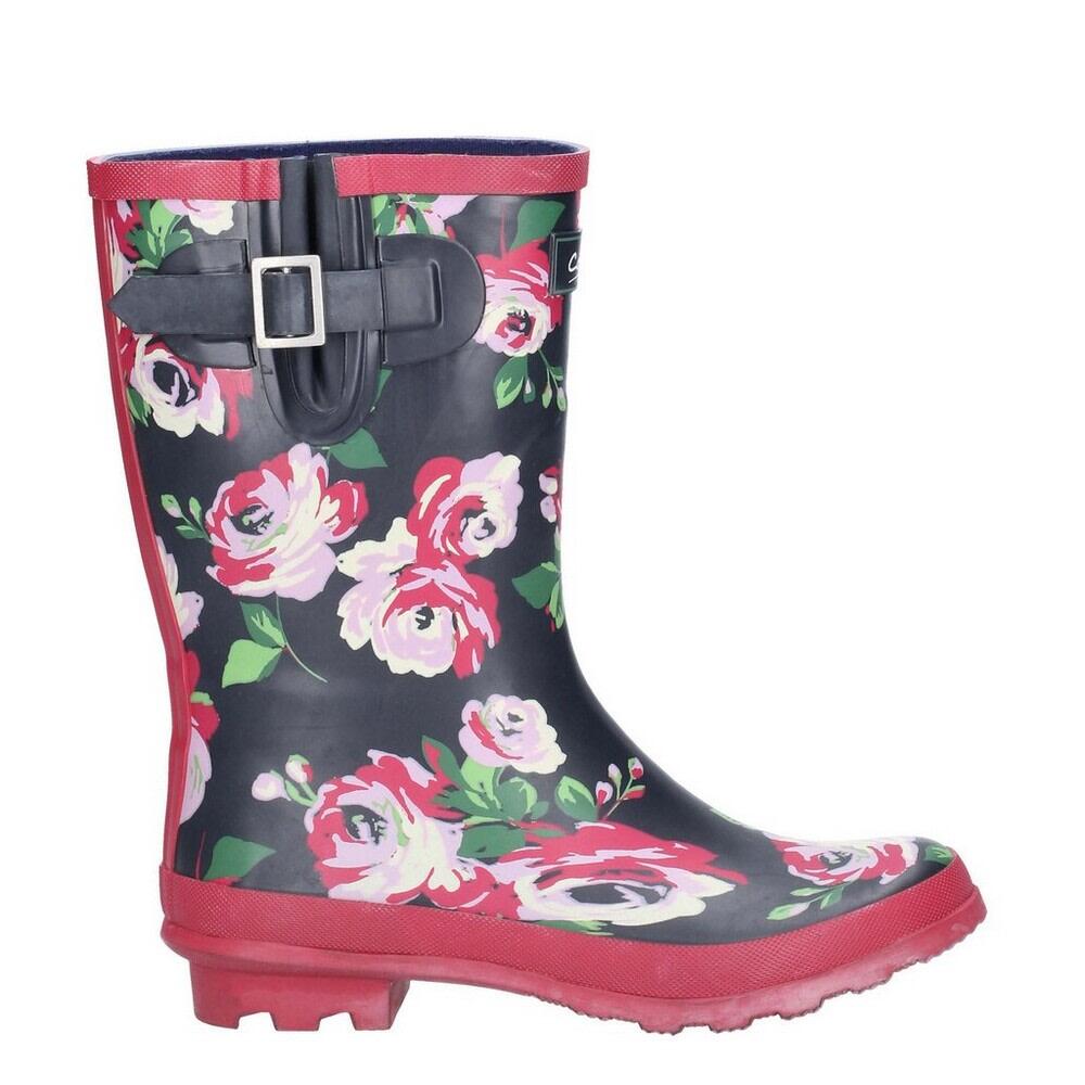 Women's Wellington Boots (Black/ pink)