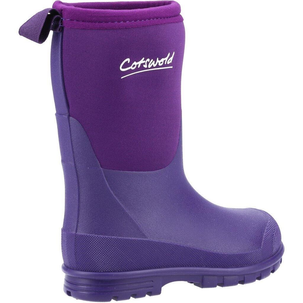 Childrens/Kids Hilly Neoprene Wellington Boots (Purple) 4/5