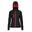Womens/Ladies Venturer Hooded Soft Shell Jacket (Black/Classic Red)