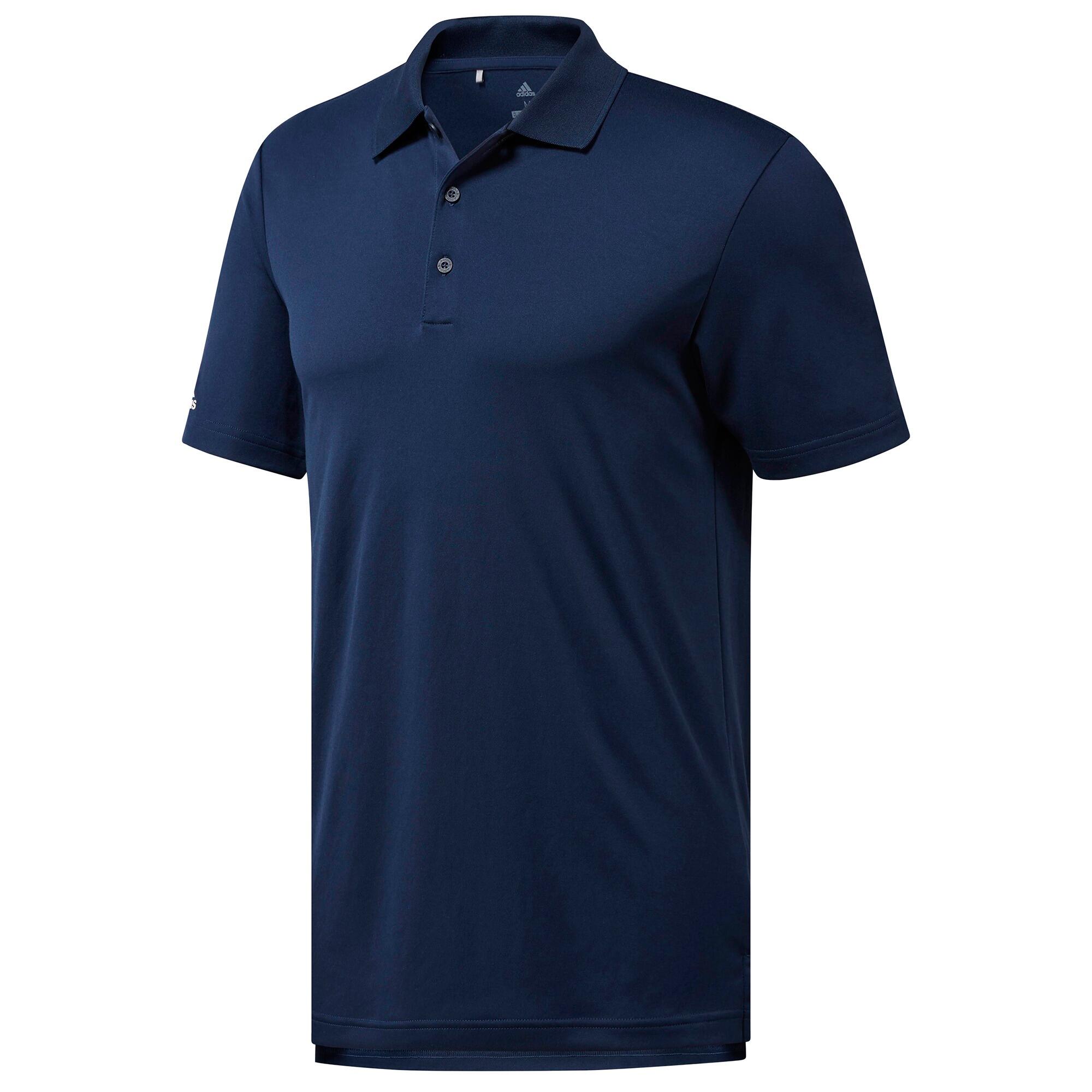 Mens Performance Polo Shirt Black ADIDAS Decathlon