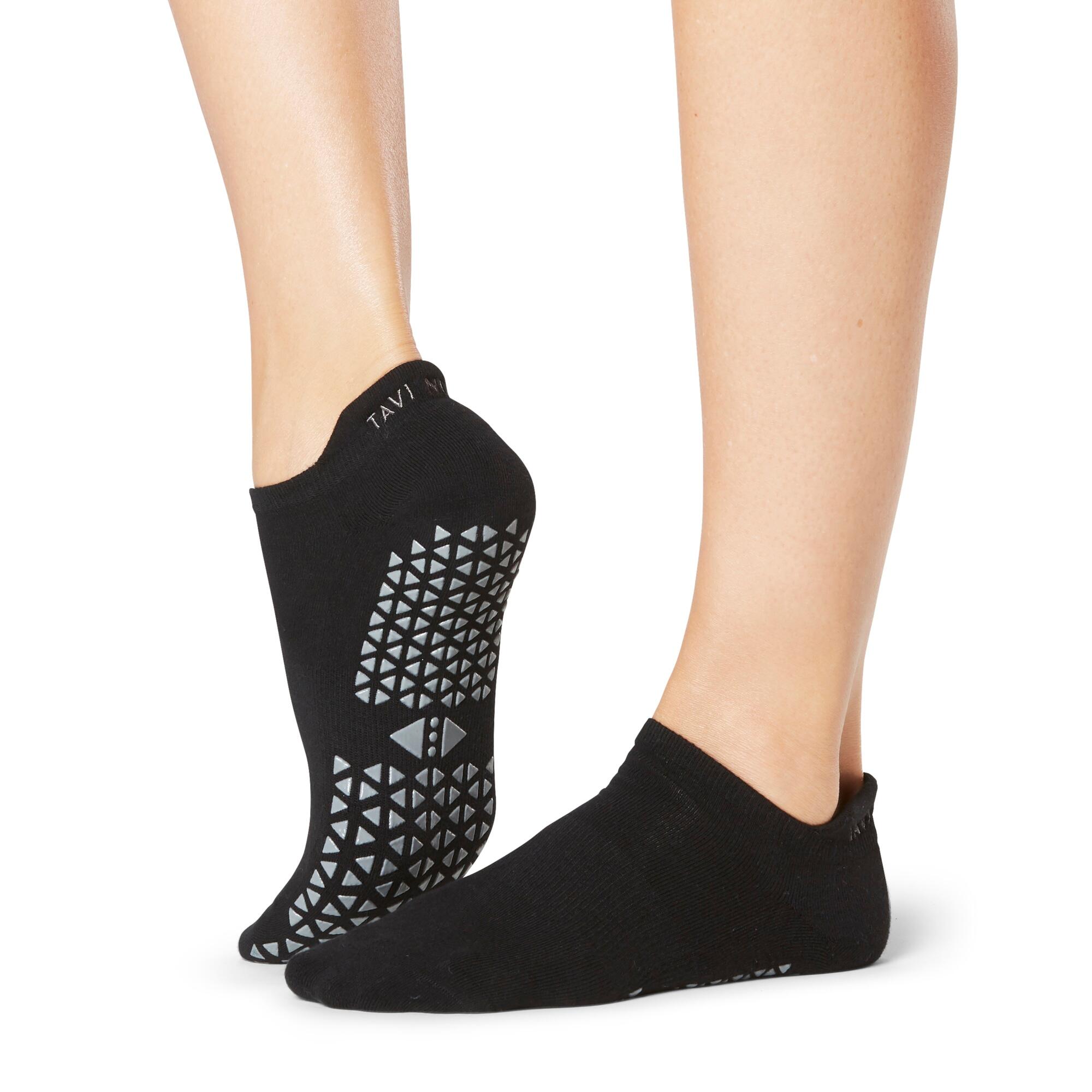 FITNESS-MAD Womens/Ladies Savvy Ebony Gripped Socks (Black)