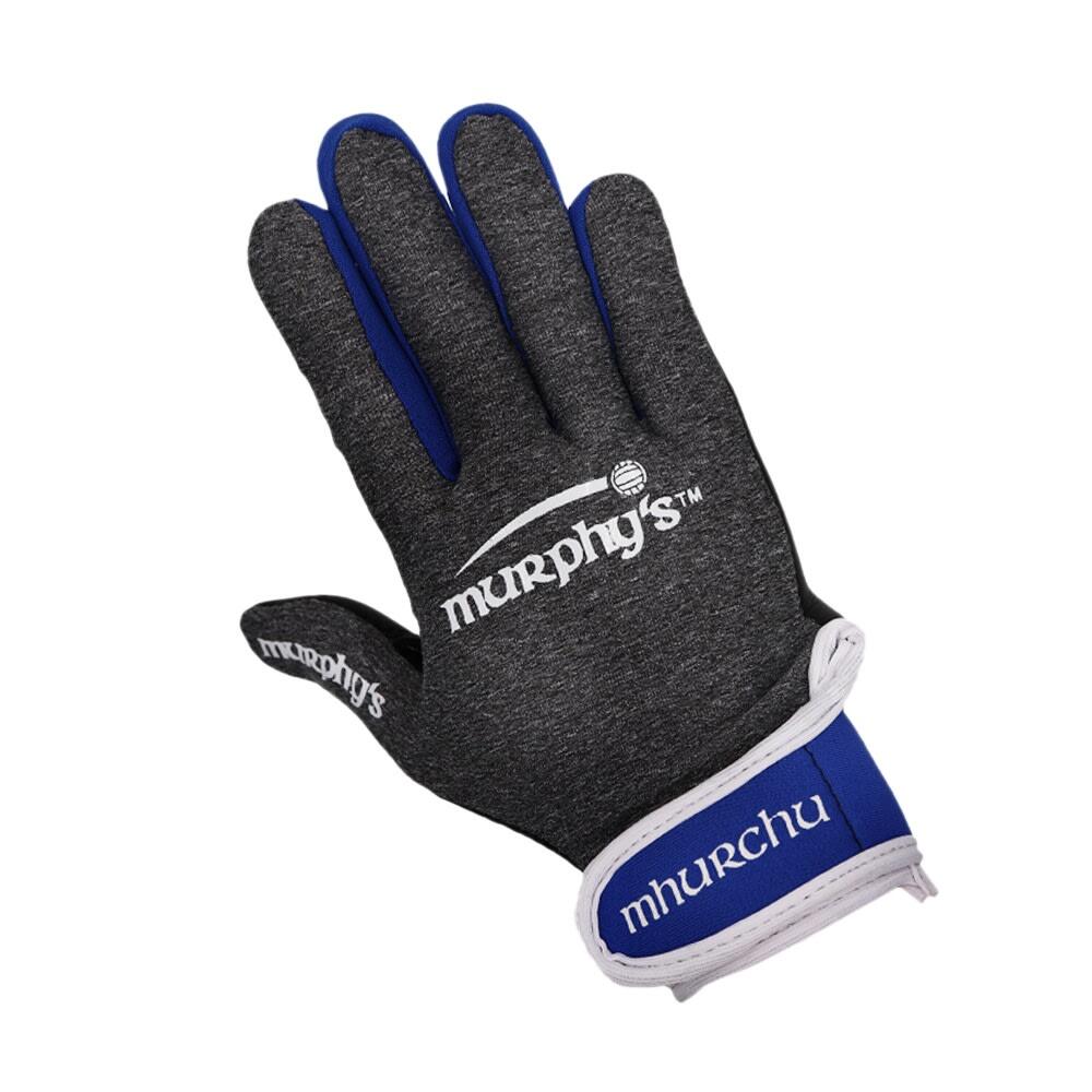 MURPHYS Unisex Adult Contrast Gaelic Gloves (Grey/Blue/White)