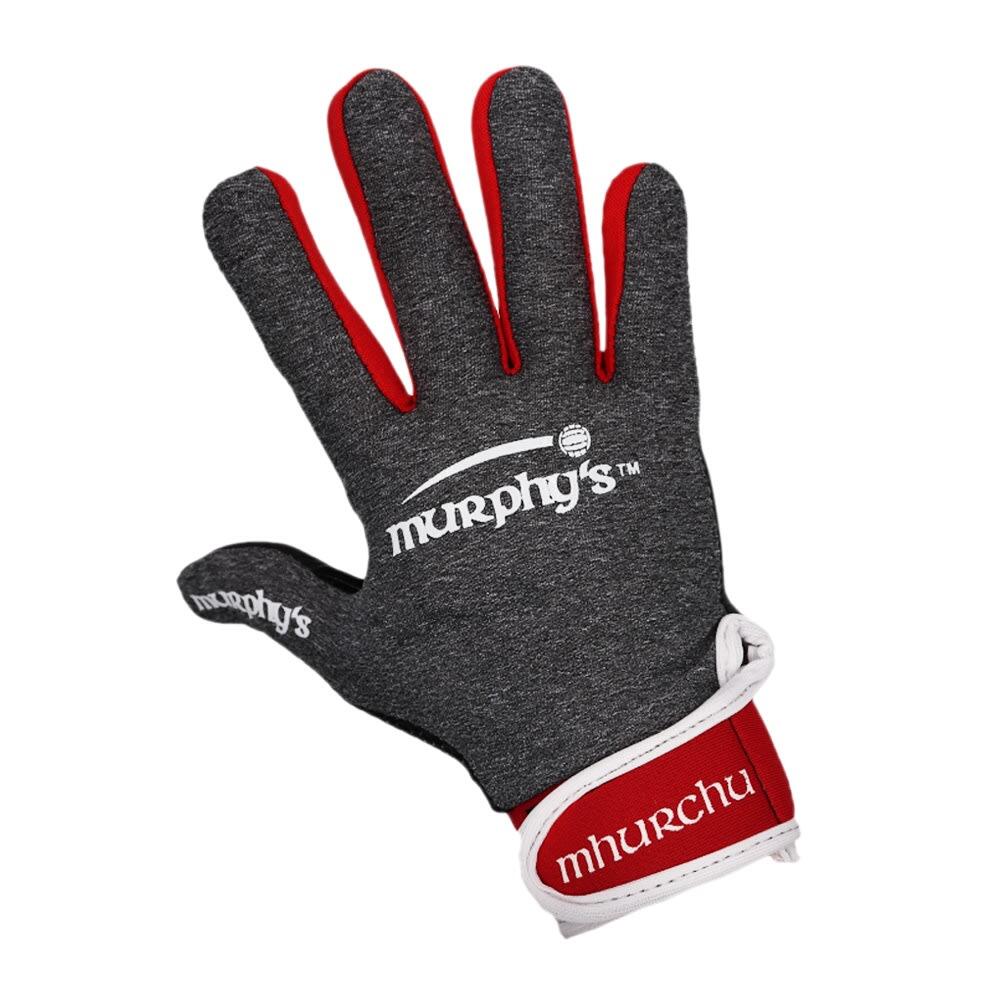 Childrens/Kids Gaelic Gloves (Grey/Red/White) 1/1