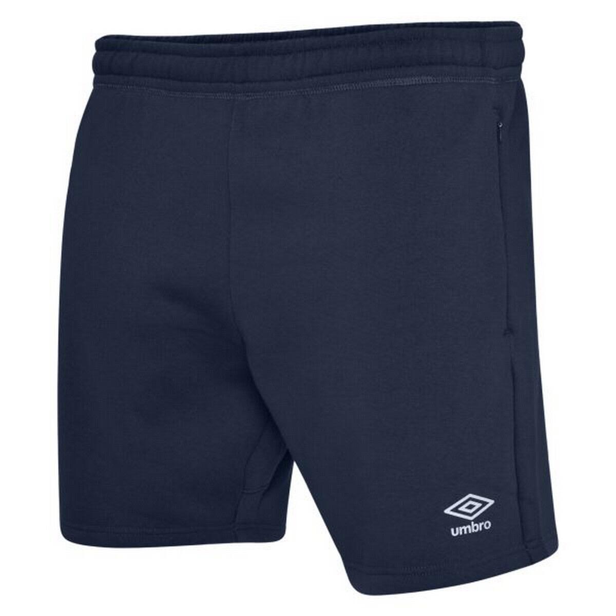 UMBRO Childrens/Kids Club Leisure Shorts (Navy/White)