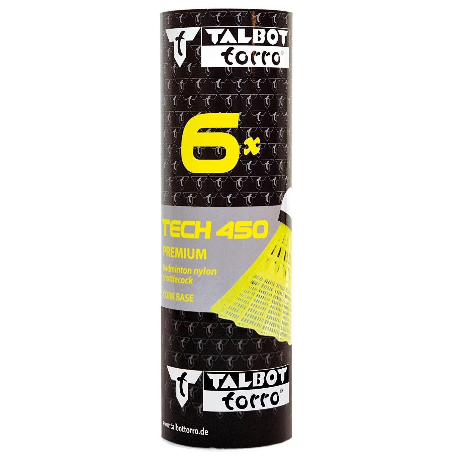 Tech 450 Premium Nylon Shuttlecock (Pack of 6) (Yellow) 3/3