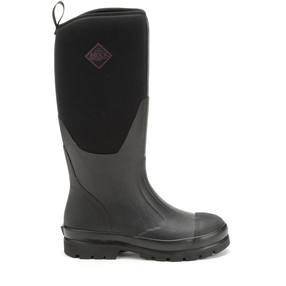 Womens/Ladies Chore Wellington Boots (Black) 2/4