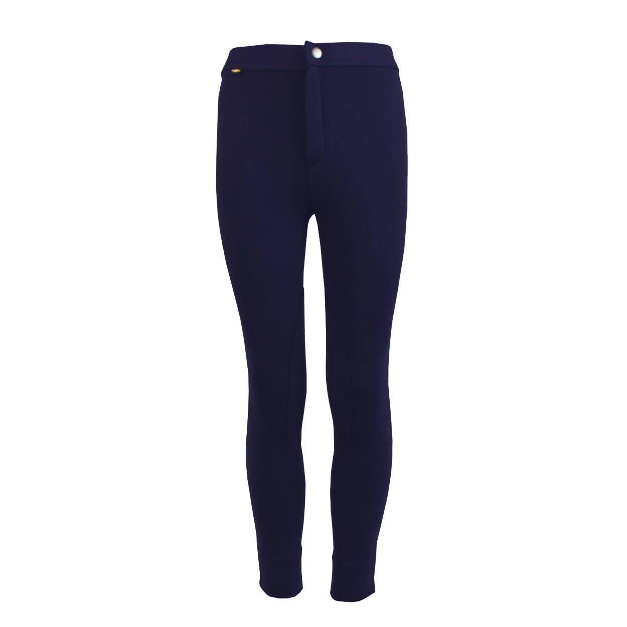 SAXON Womens/Ladies Warm Up Cotton Jodhpurs II (Navy)