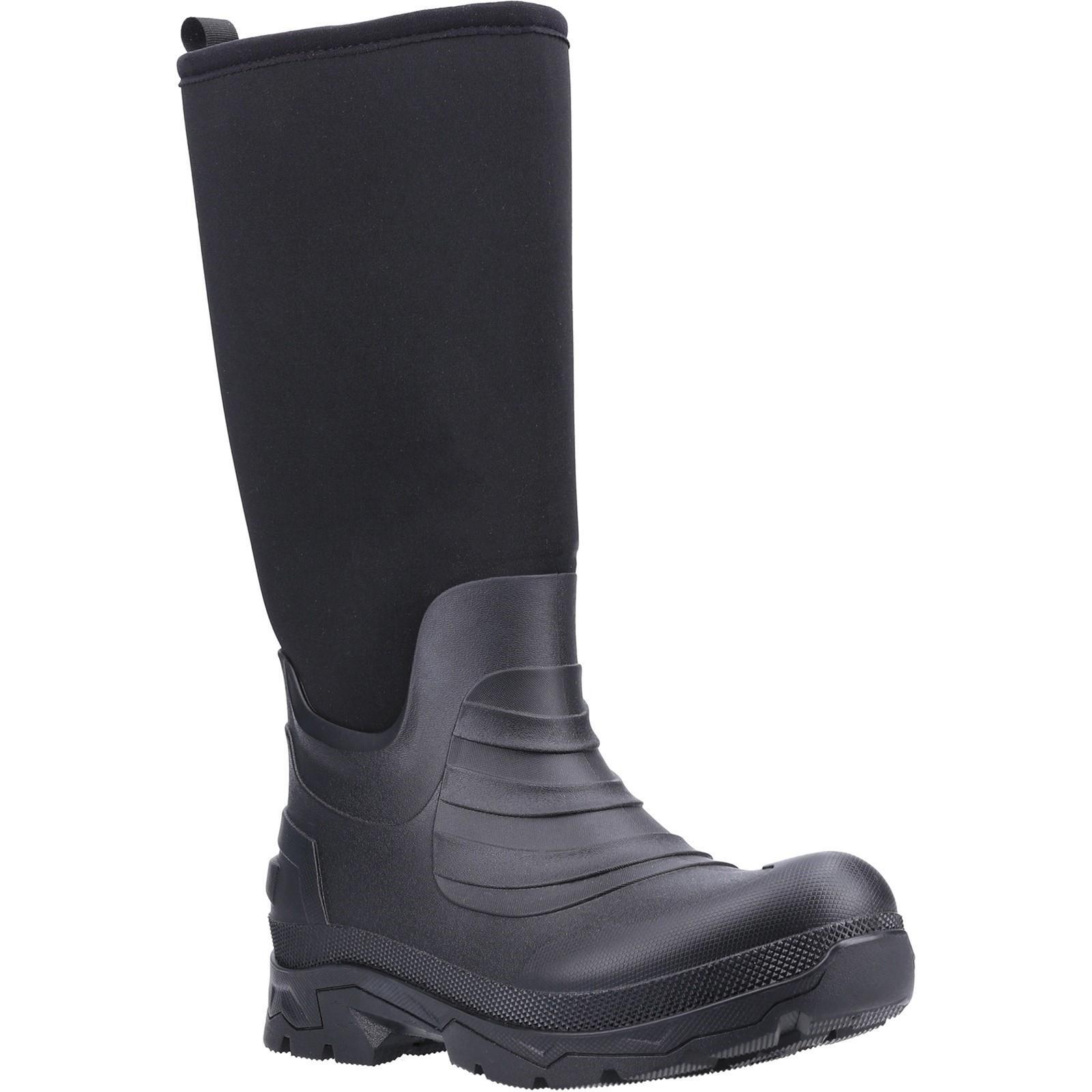 Unisex Adult Kenwood Neoprene Wellington Boots (Black) 1/5