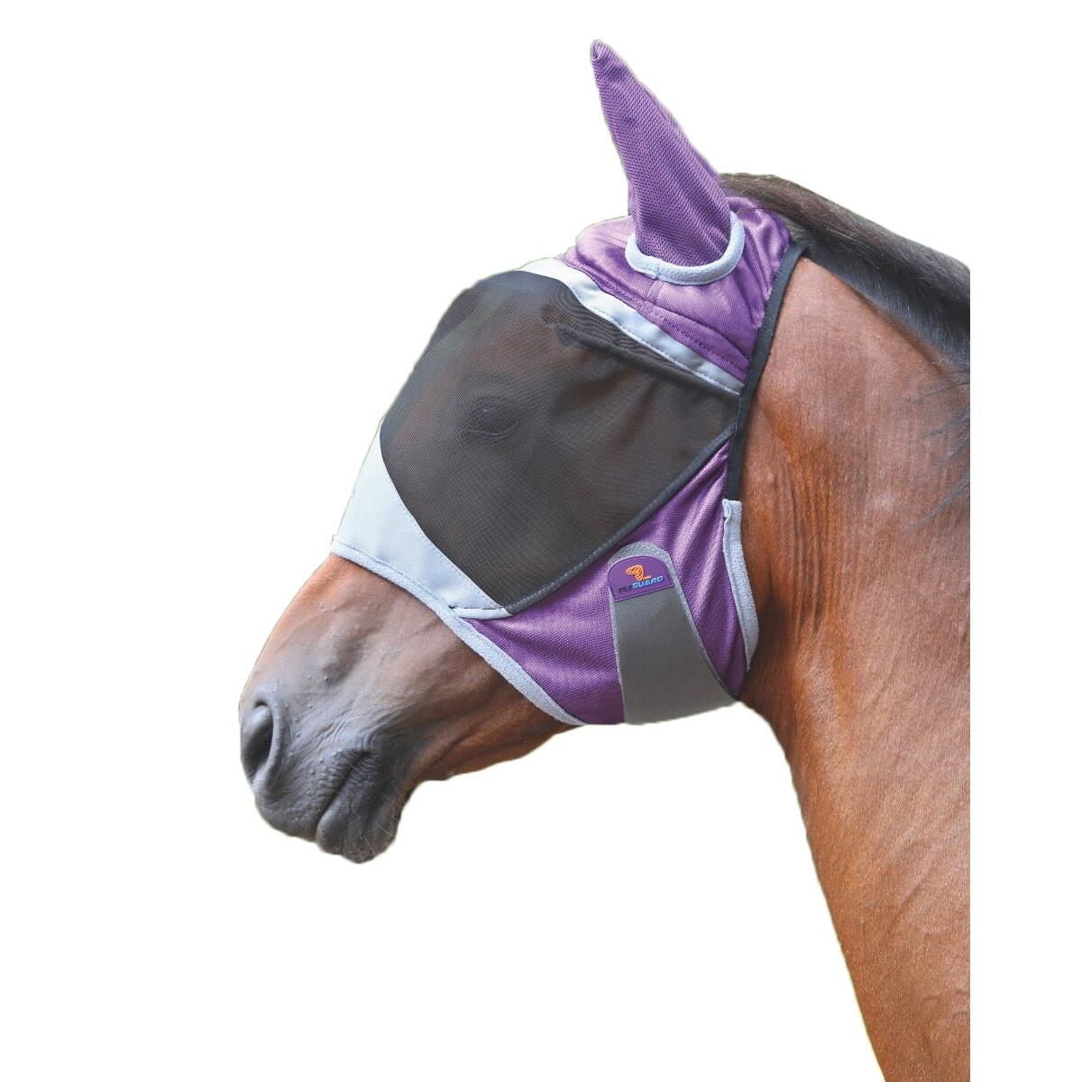 Deluxe Horse Fly Mask With Ears (Purple) 1/2