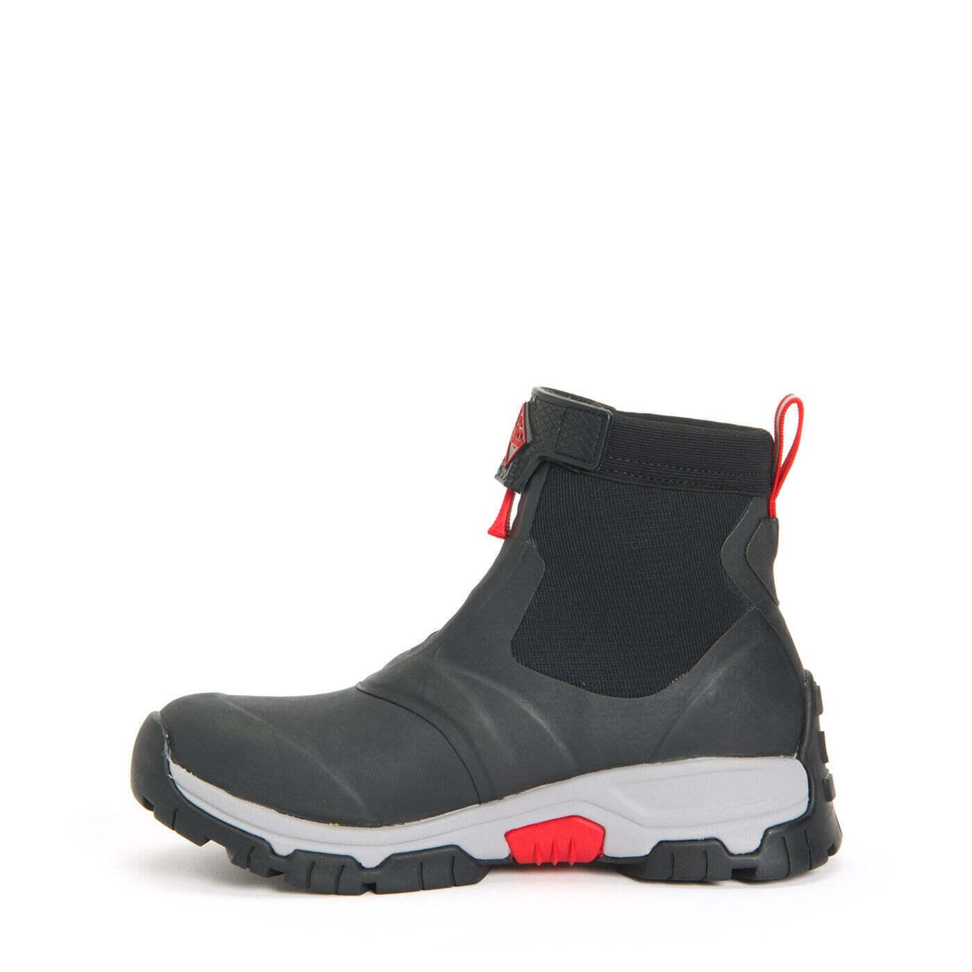 Mens Apex Wellington Boots (Grey/Red) 3/4