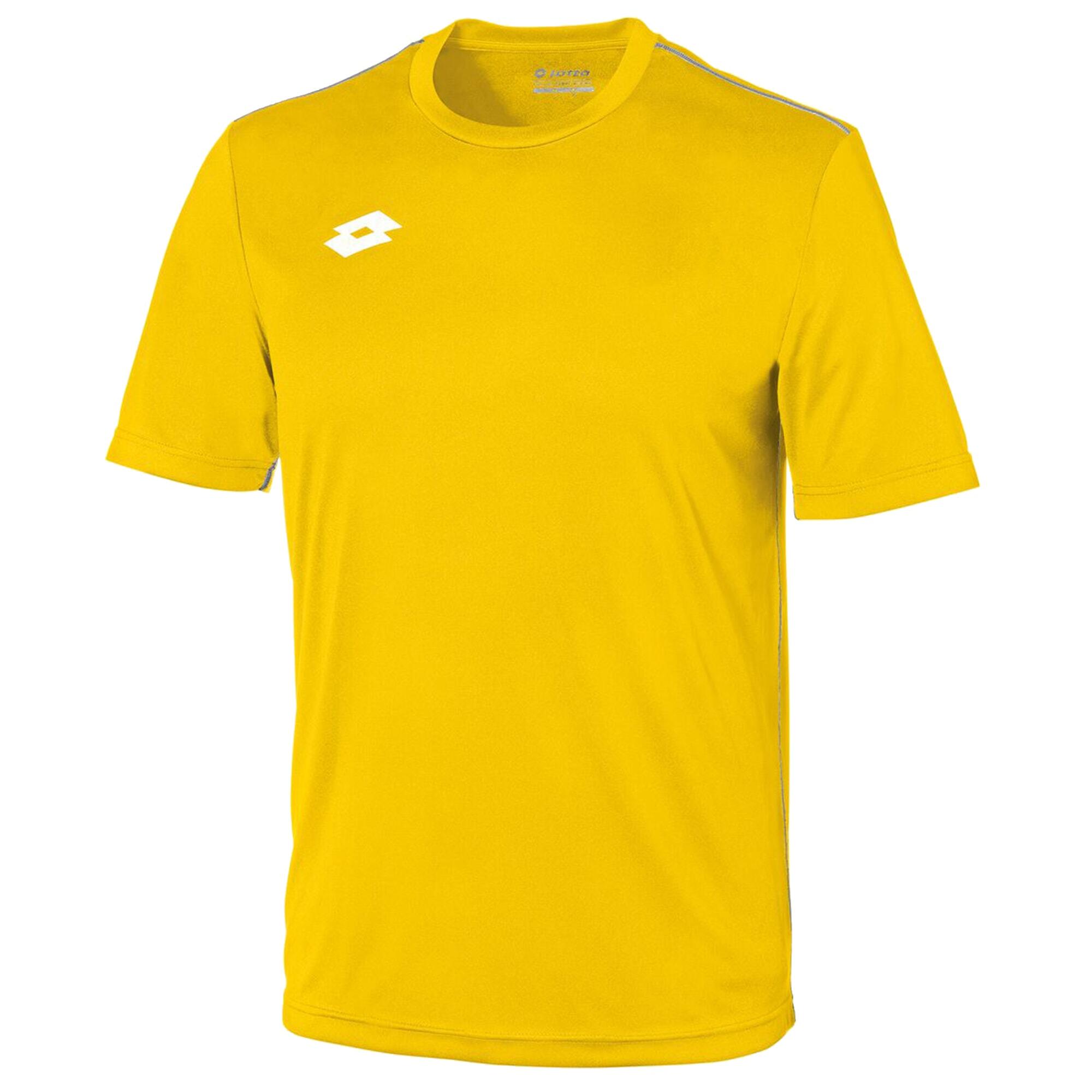 Junior Unisex Delta Jersey Short Sleeve Shirt (Yellow/White) 1/3