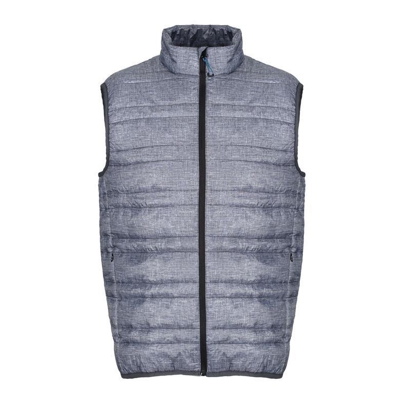 Gilet sans manches FIRE Homme (Gris chiné/noir)