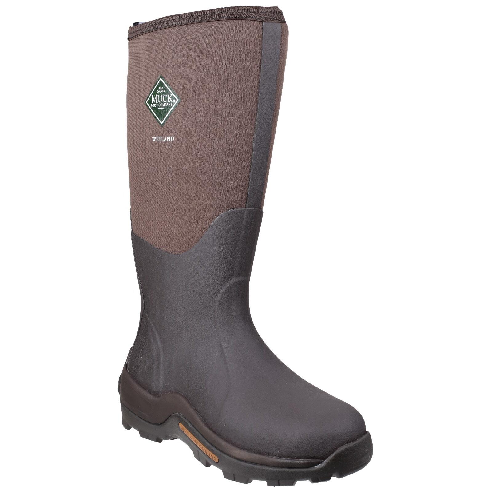 Unisex Wetland Hi Wellington Boots (Bark) 1/3