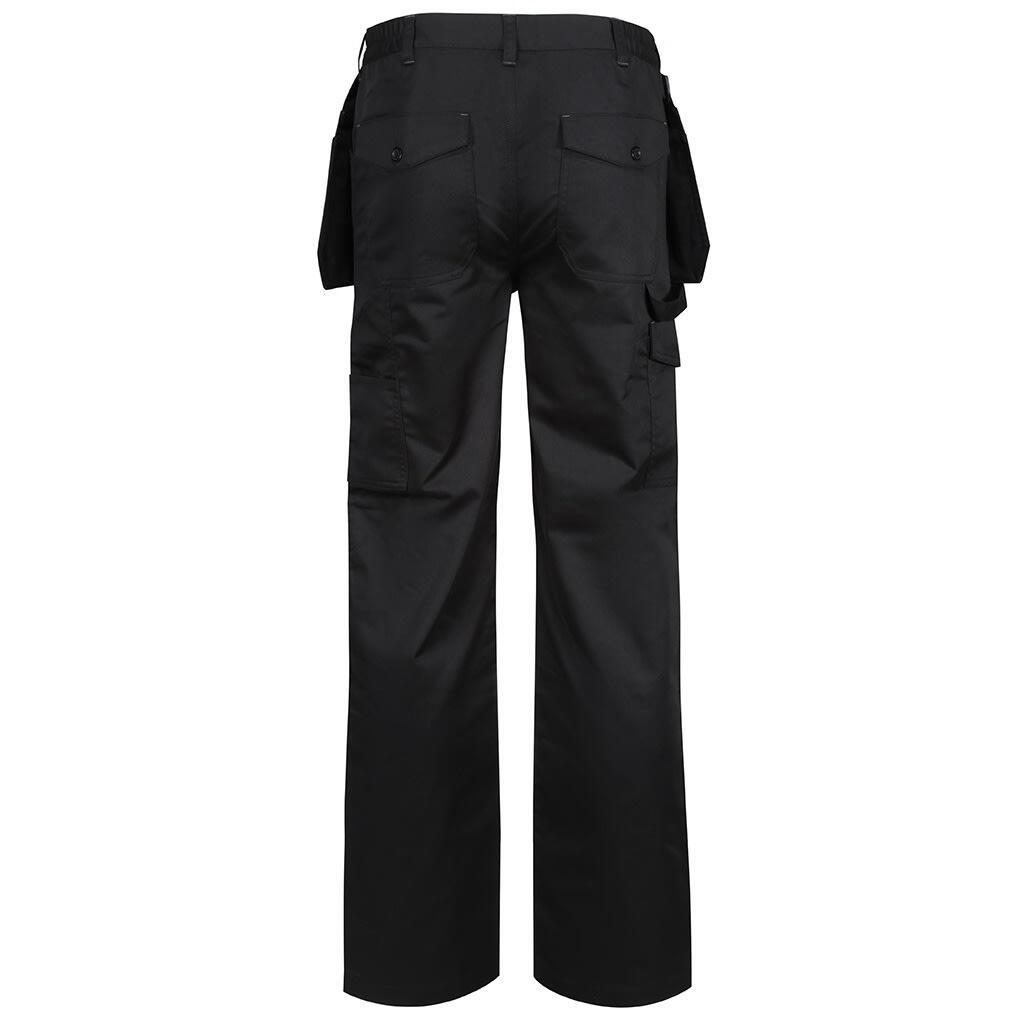 Mens Cargo Trousers (Black) 2/5