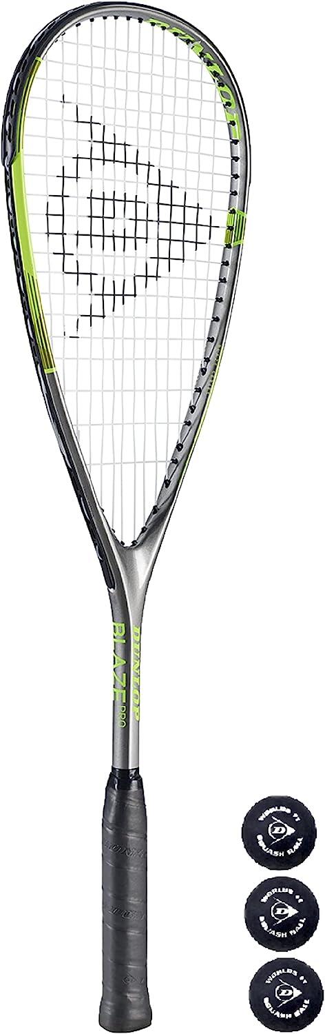 DUNLOP Dunlop Blaze Pro 5.0 Squash Racket & 3 Squash Balls