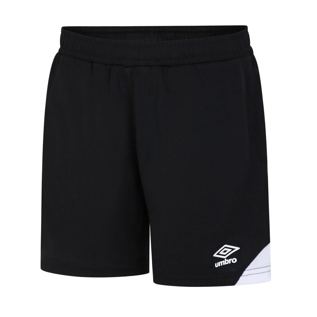 UMBRO Childrens/Kids Total Training Shorts (Black/White)