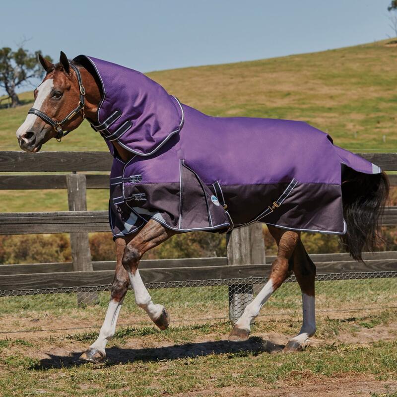 Couverture Rafraîchissante Haute Encolure WeatherBeta Pour Cheval – Taille 72" Bleue