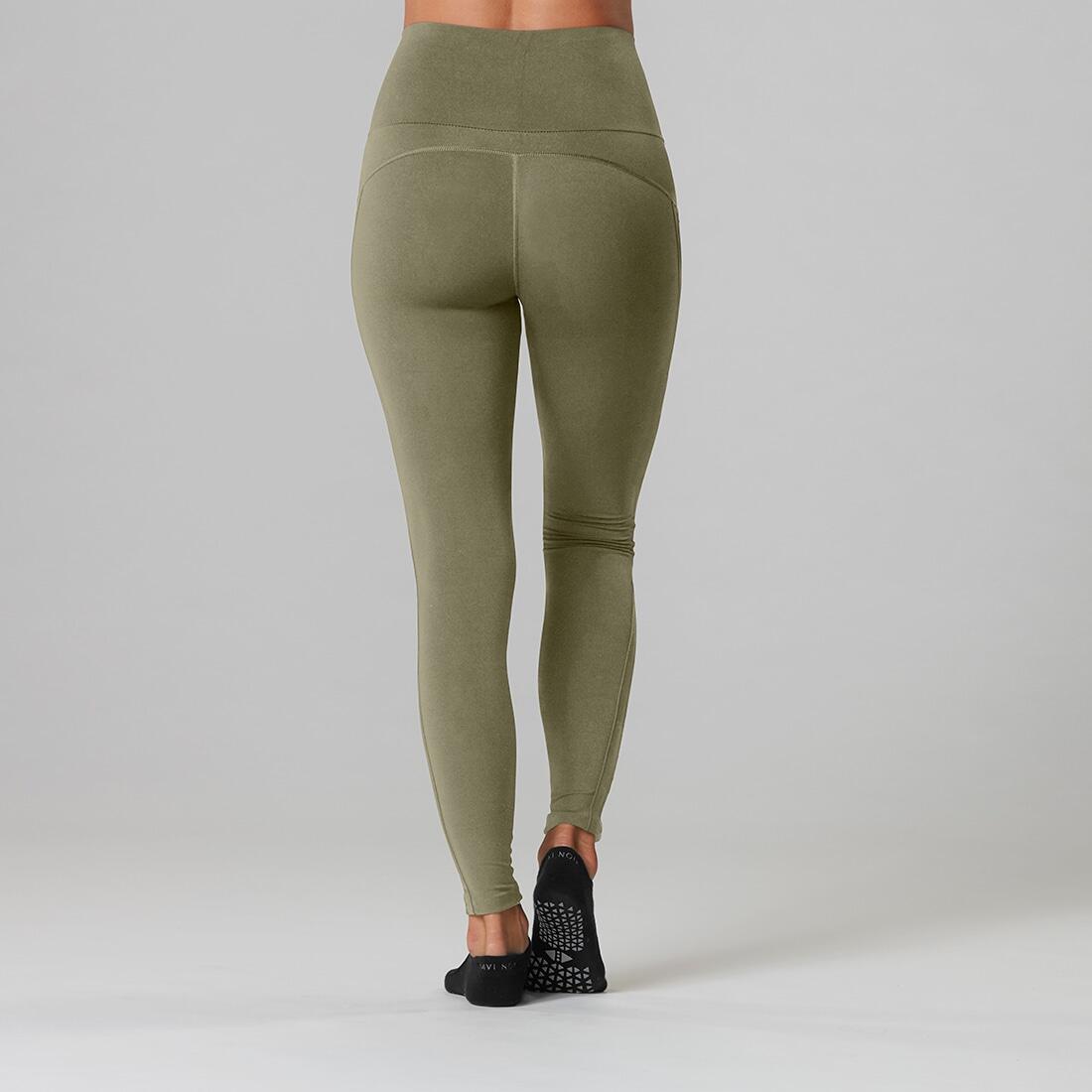 Womens/Ladies Moto Leggings (Green) 2/3