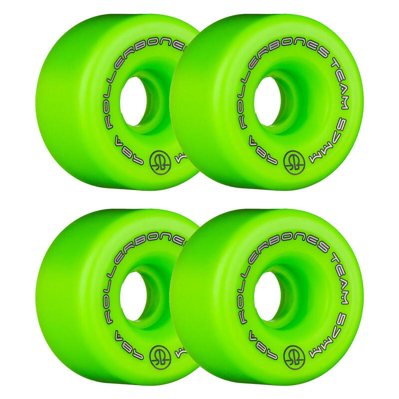 ROLLERBONES TEAM LOGO INDOOR QUAD ROLLER SKATE WHEELS 57MM 98A