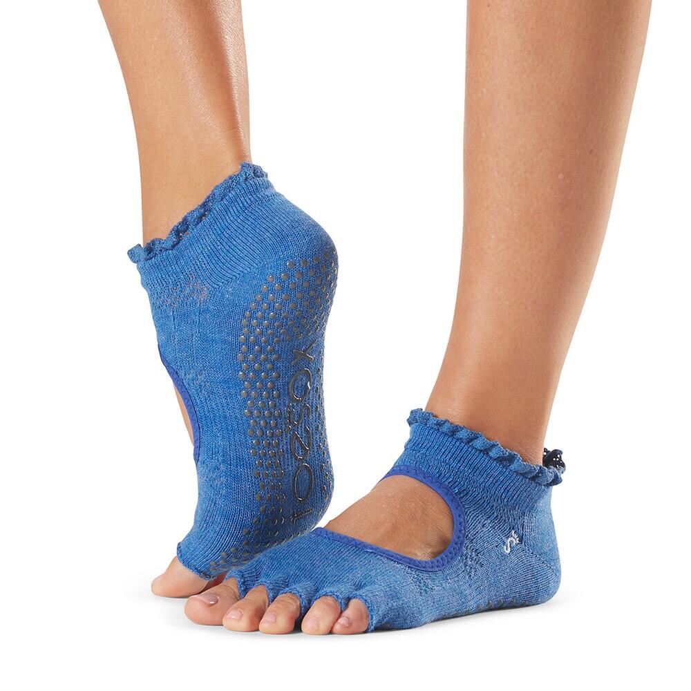 FITNESS-MAD Womens/Ladies Bella Melody Half Toe Socks (Azure)