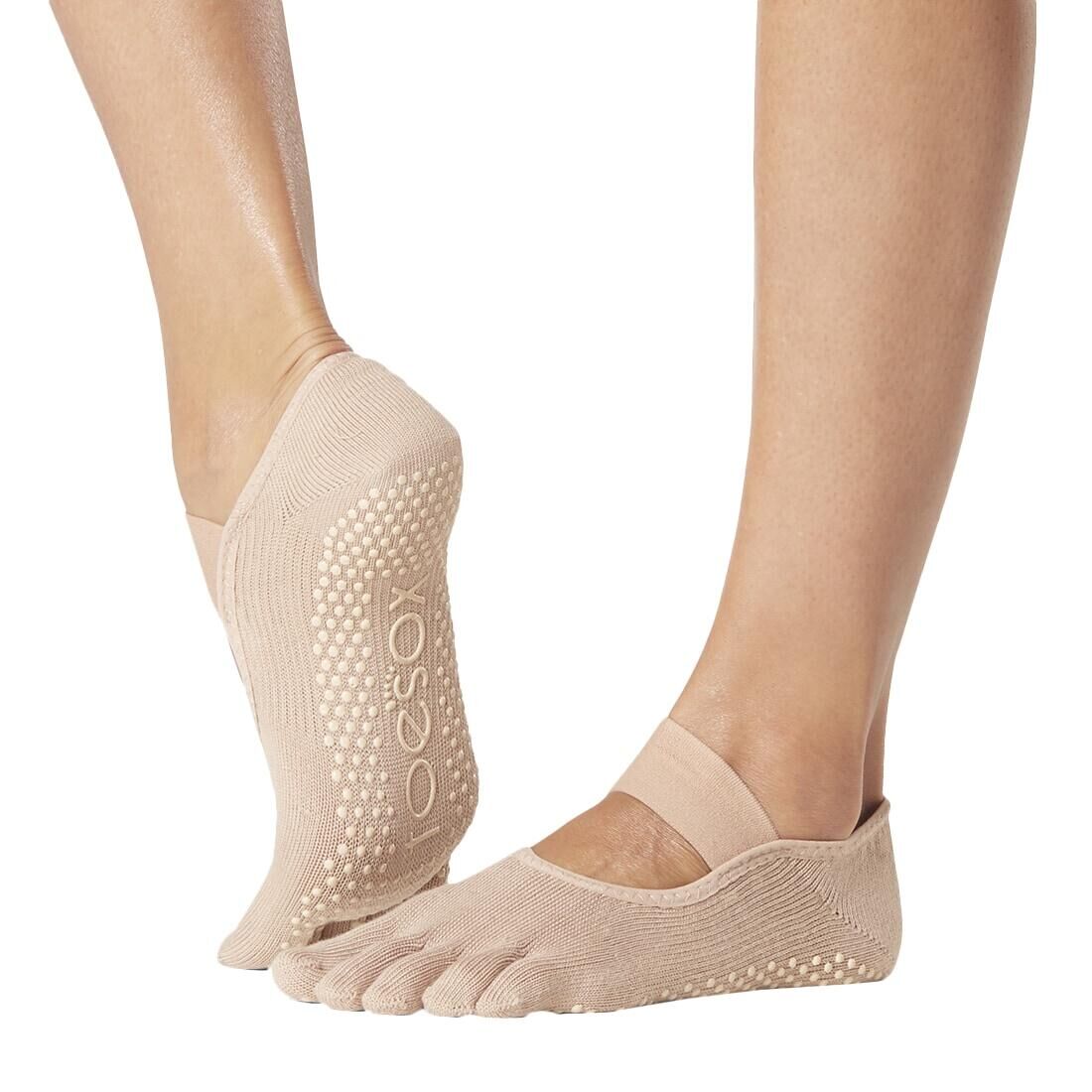 FITNESS-MAD Womens/Ladies Mia Heather Toe Socks (Nude)