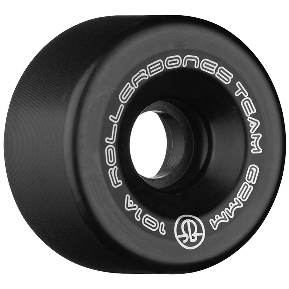 ROLLERBONES TEAM LOGO – INDOOR QUAD ROLLER SKATE WHEELS – 62MM 101A – SET OF 8 1/5