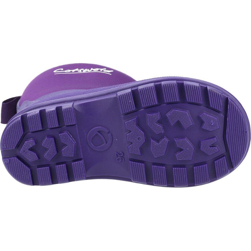 Childrens/Kids Hilly Neoprene Wellington Boots (Purple) 3/5
